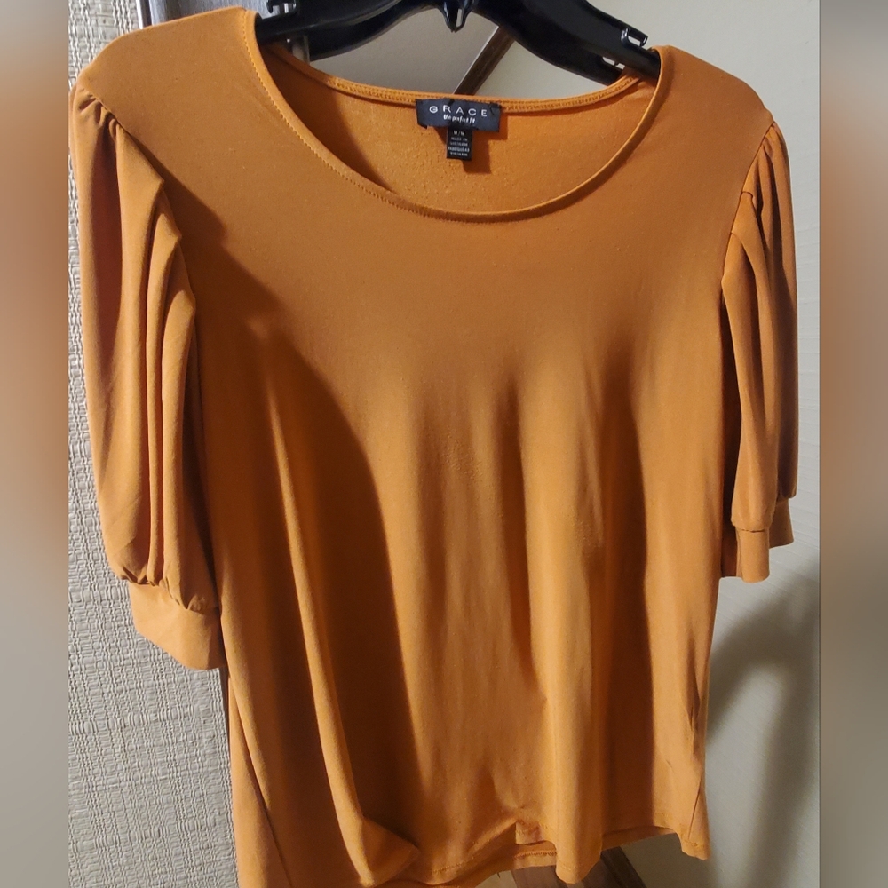 Medium Grace Women's Rust Orange Top
